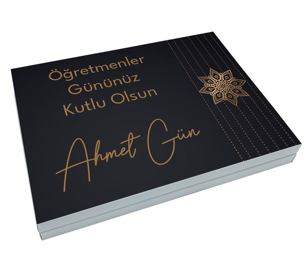 Premium Konsept Öğretmenler Günü Hediyesi Madlen Çikolata Büyük Sunum Kutulu (72 Adet)