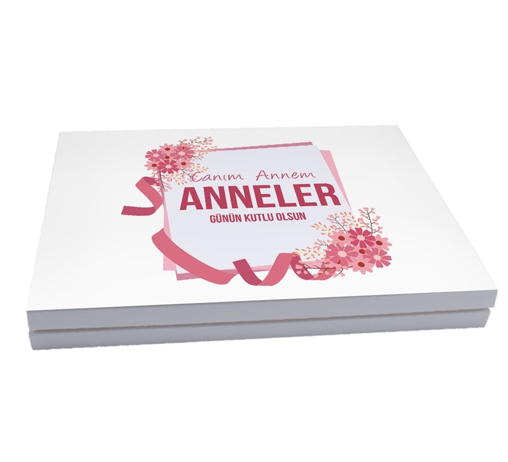Şerit Desenli Anneler Günü Çikolatası Madlen 72 Adet