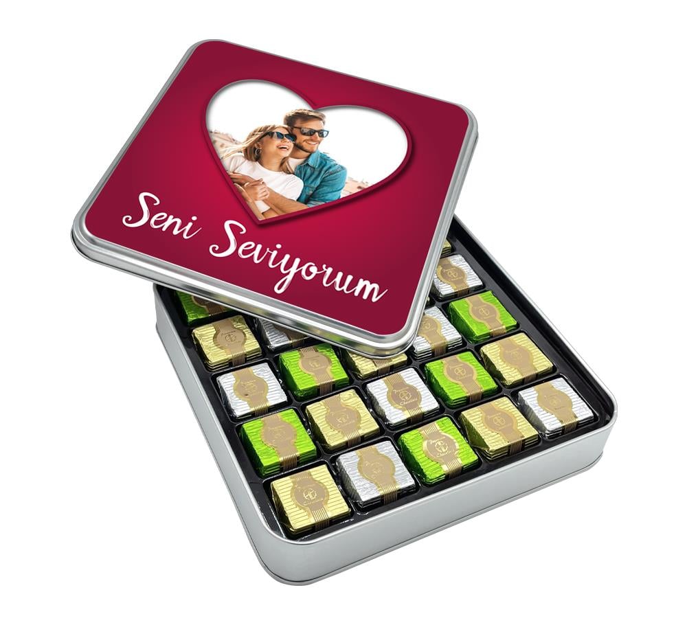 Sevgililer Günü Çikolatası Fotoğraflı Özel Premium Çikolata