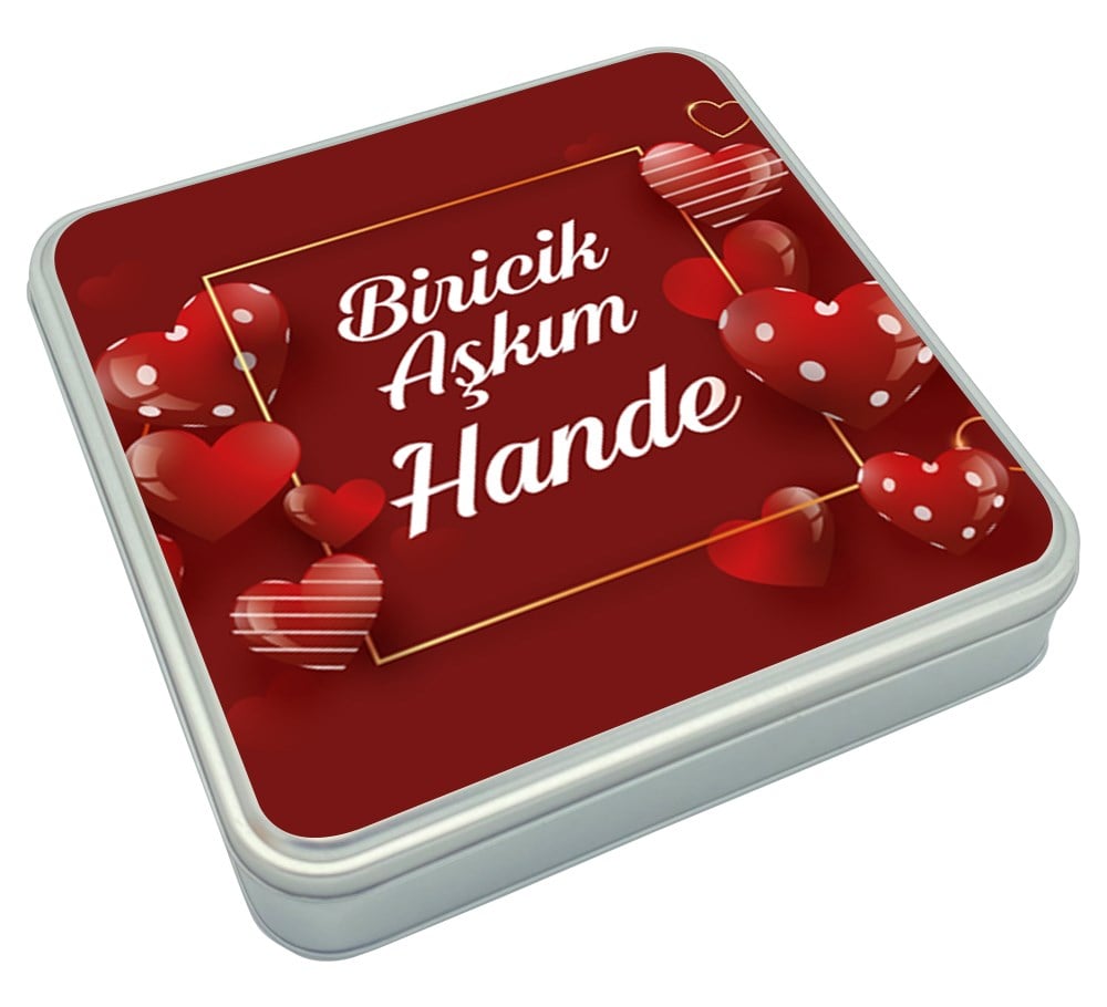 Sevgililer Günü Hediyesi Kırmızı Kalpli Special Baklava Lokum & Draje