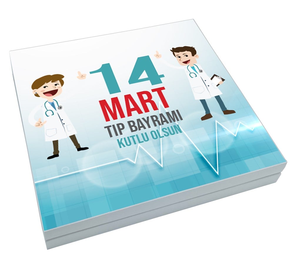 Tıp Bayramı Truf Çikolata + Draje Sunum Kutulu