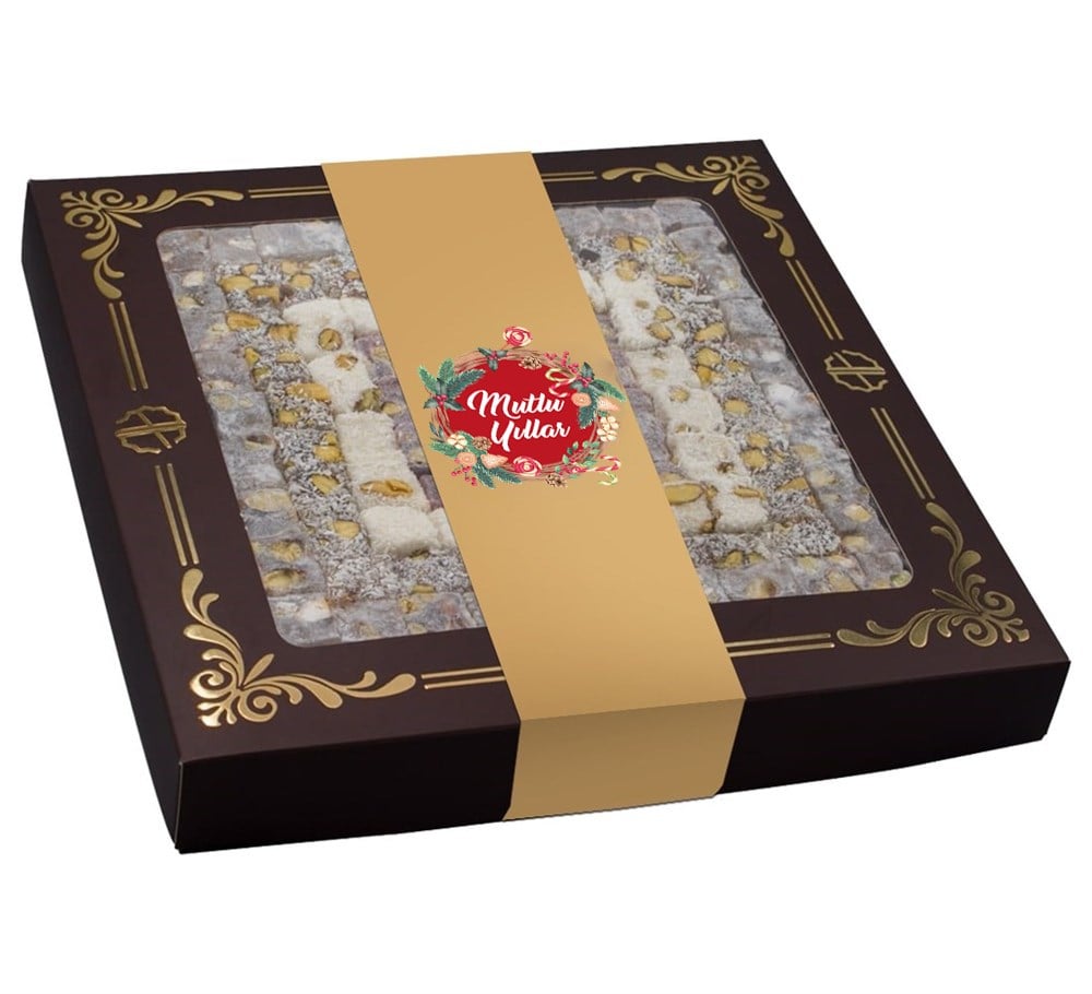 Yılbaşı Hediyesi Çifte Kavrulmuş Lokum 730gr.