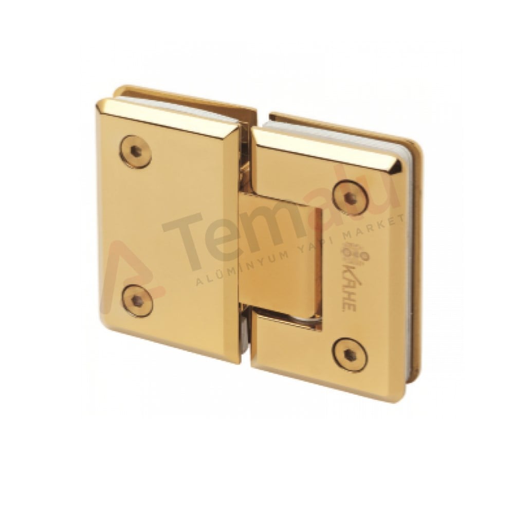 Cam Kapı Menteşesi Kahe - Camdan Cama Gold 2090 Cam Kapı Menteşesi Kahe