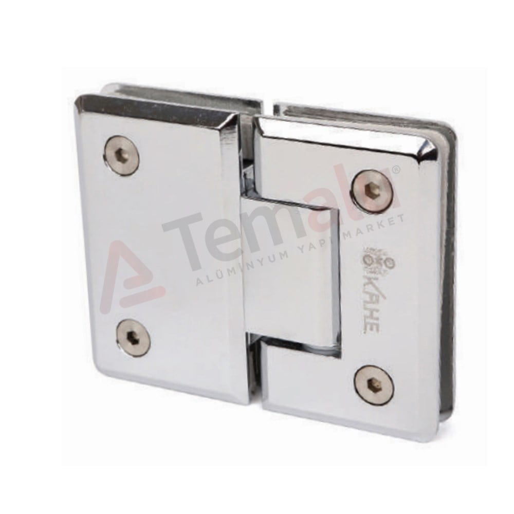 Cam Kapı Menteşesi Kahe - Camdan Cama 2090 Cam Kapı Menteşesi Kahe