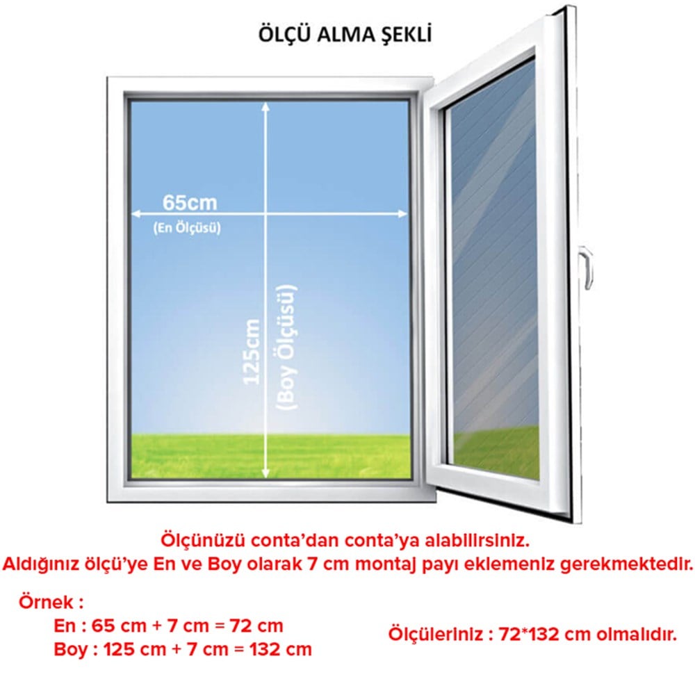 Plise Akordiyon Sineklik - PENCERE Sineklik Temalu