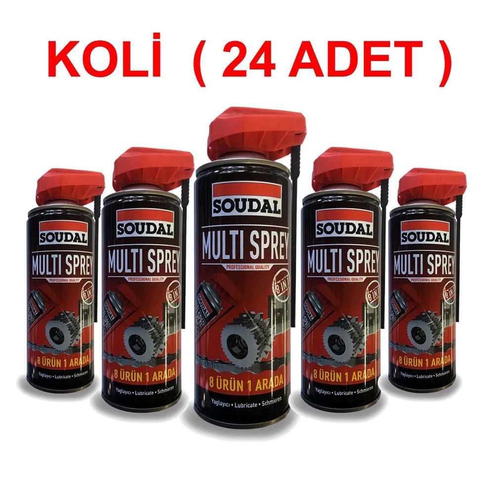 Soudal Multi Sprey Pas Çözücü 400ml - Koli Sprey Boya Soudal