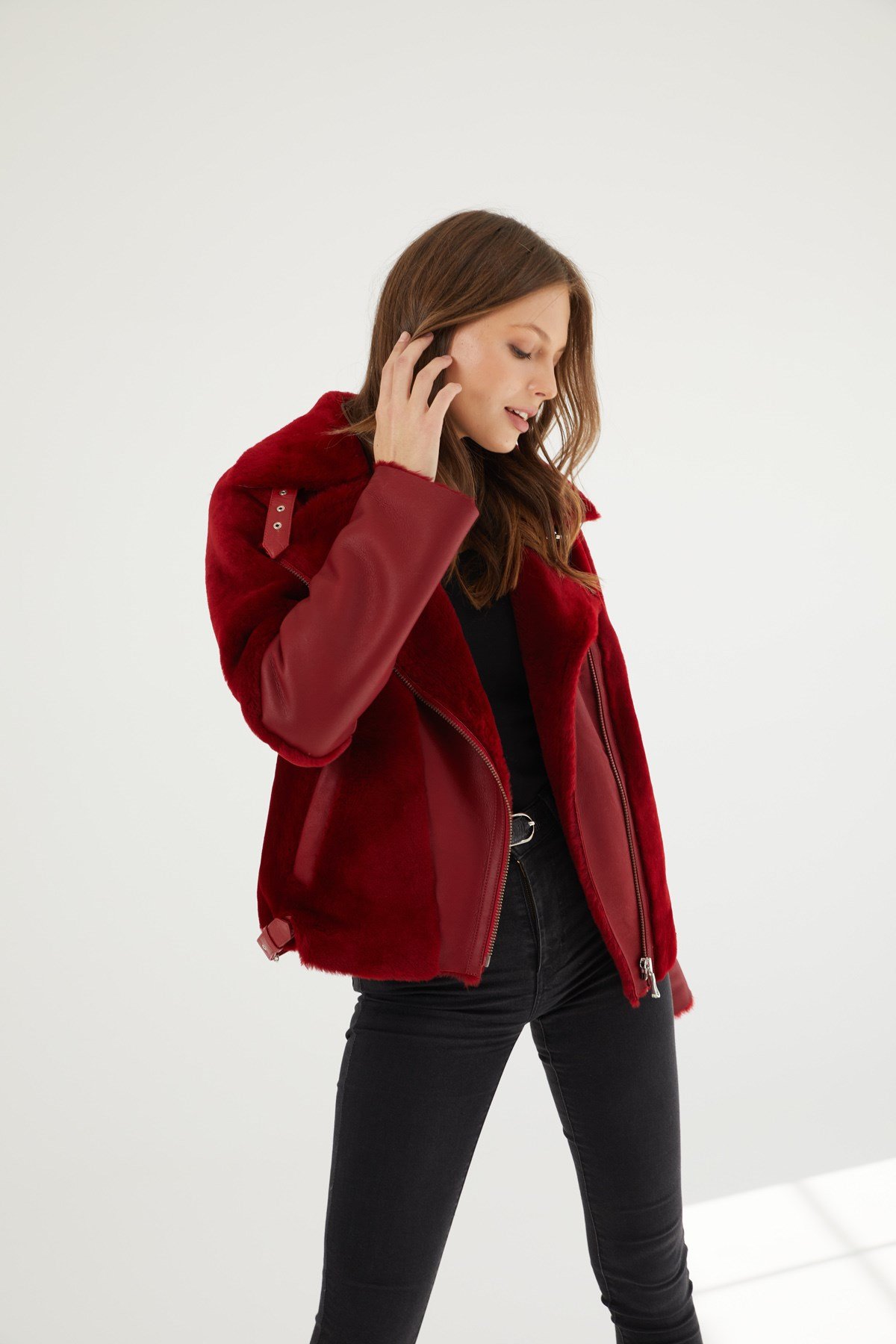 5891 KADIN DERİ KABAN