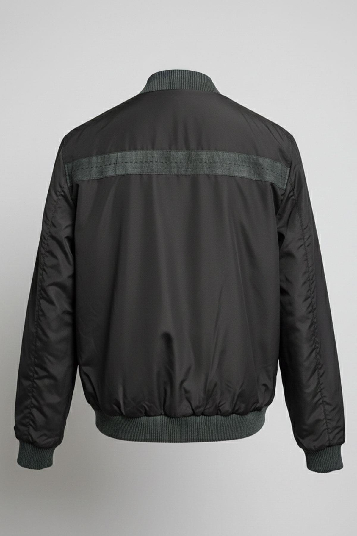 Apollo Çift Taraflı Hakiki Deri Yeşil Taşlama Bomber Erkek Mont