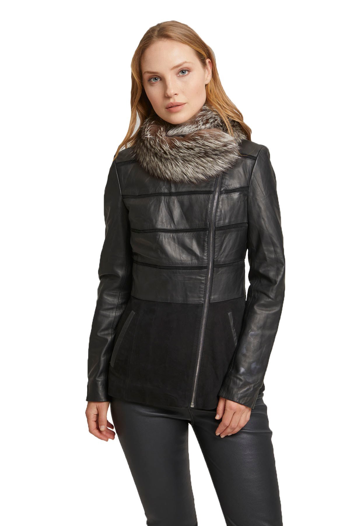 Asia Women's Leather Coat