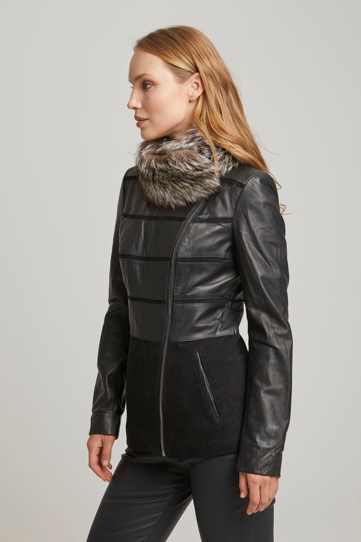 Asia Women's Leather Coat