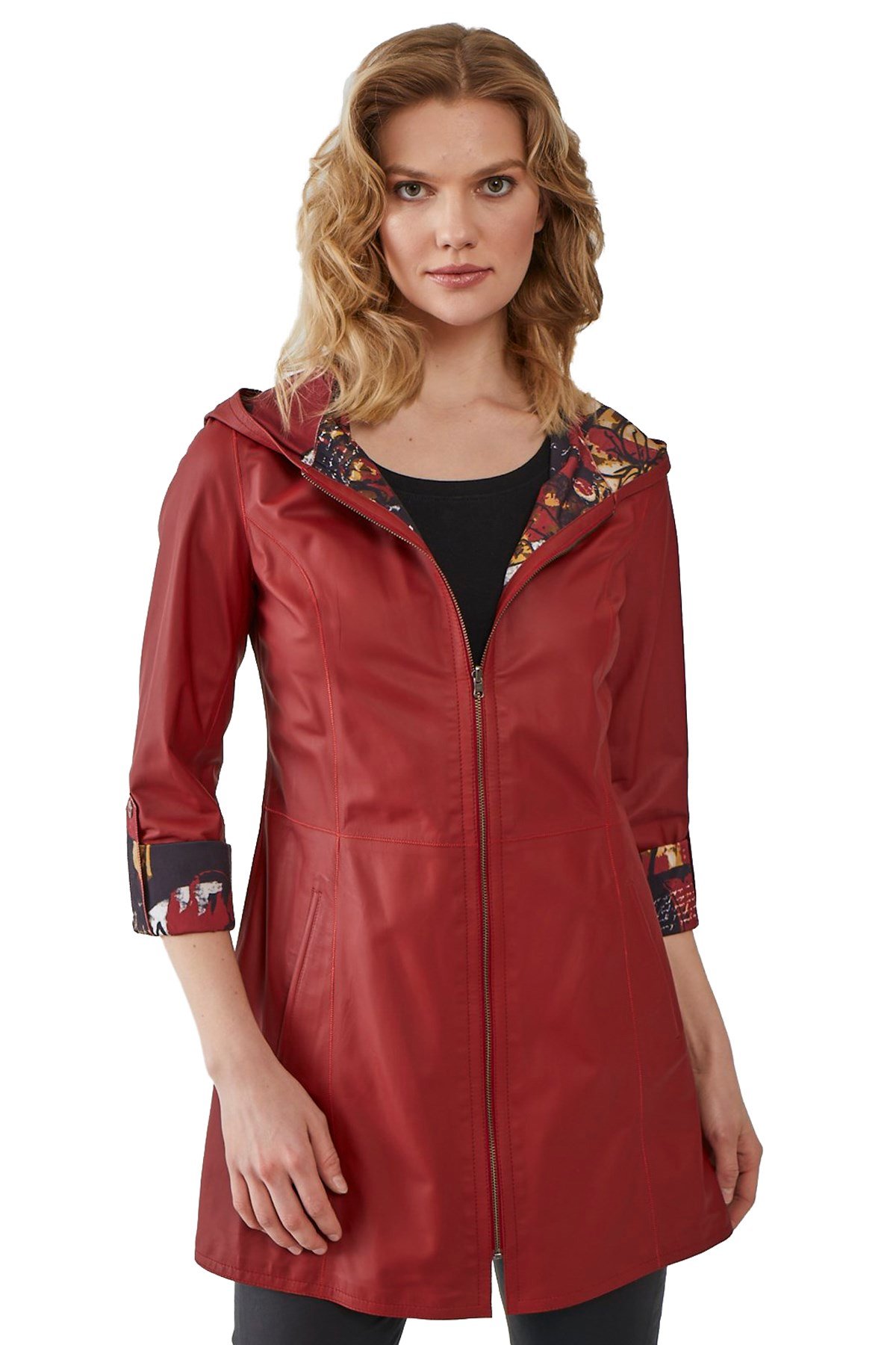 Cadence Kadın Çift Taraflı Deri Kaban