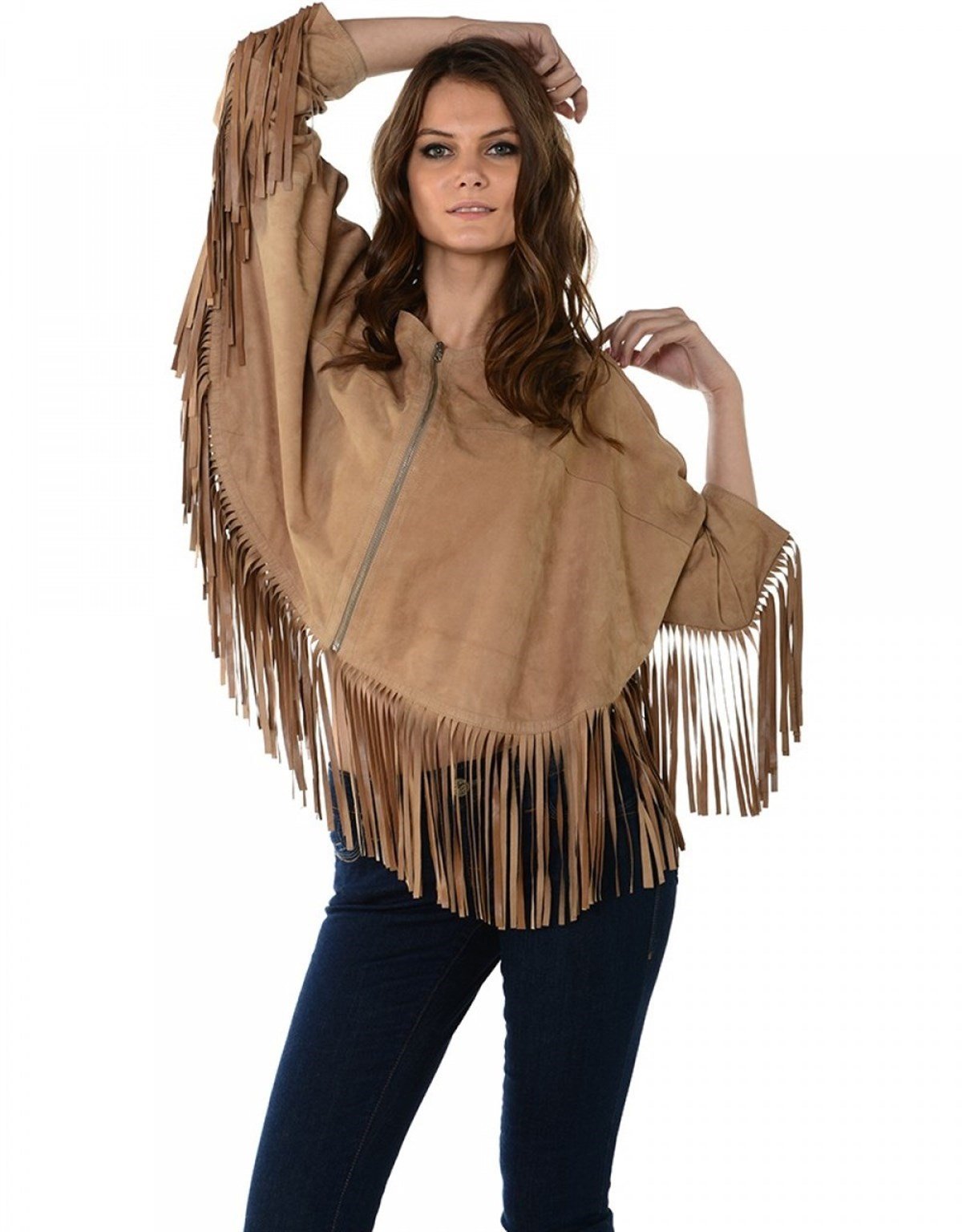 Camel Arabella Kadın Süet Panço