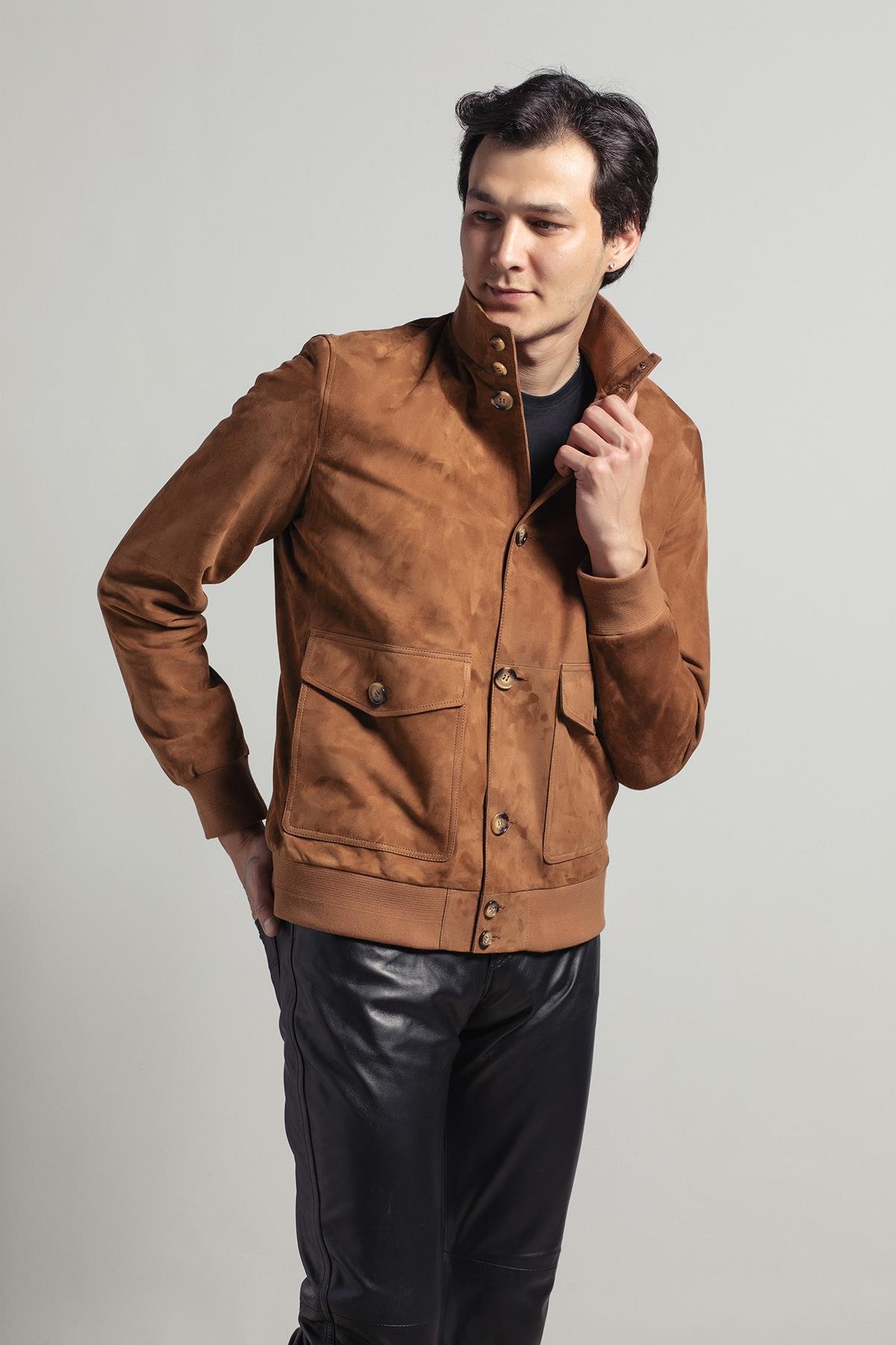 Camel Knox Erkek Süet Mont