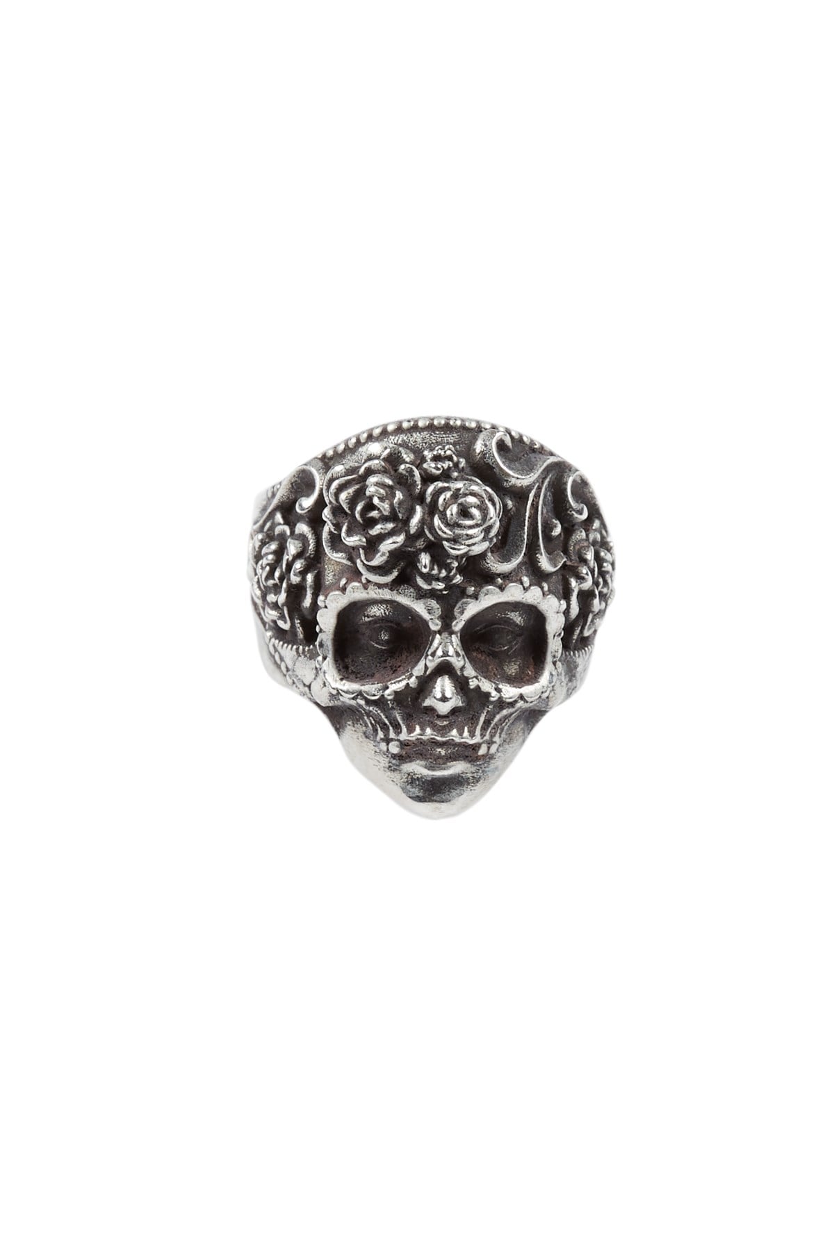 DEATH MASK MODEL TASARIM 925 AYAR GÜMÜŞ YÜZÜK