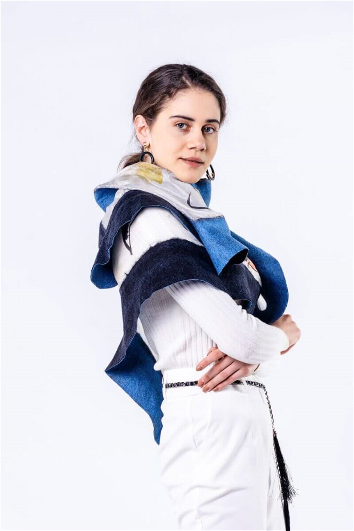 FELT KANDİNSKY COMPOSİTİON İPEK KEÇE ŞAL