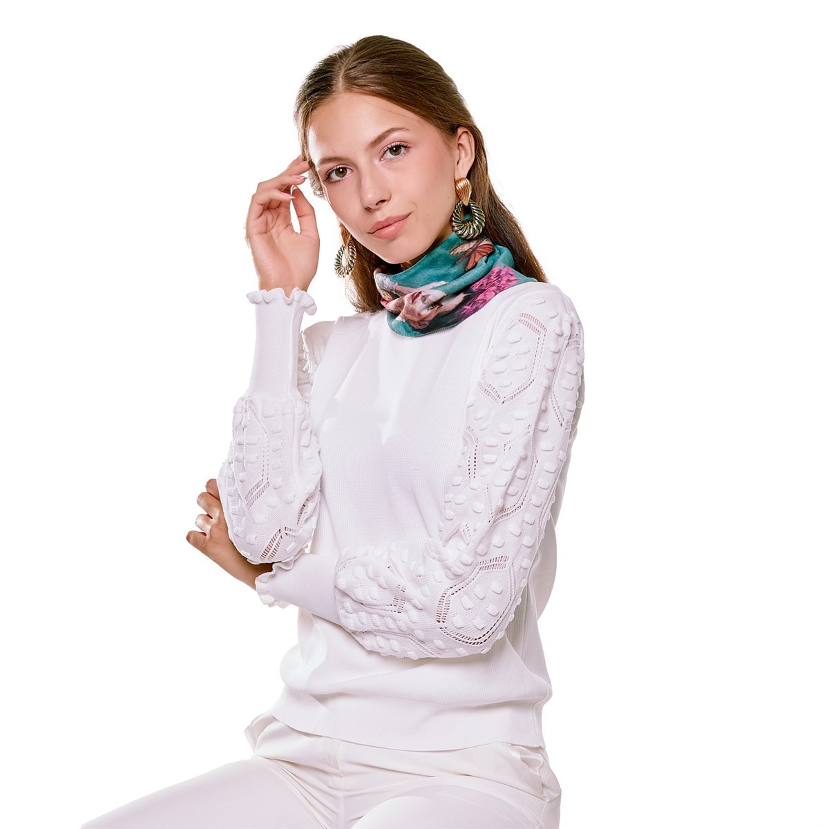 FRİDA KAHLO BUTTERFLY DESENLİ BANDANA