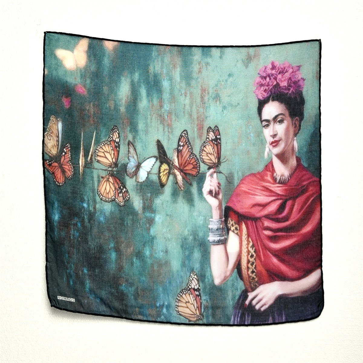 FRİDA KAHLO BUTTERFLY DESENLİ BANDANA