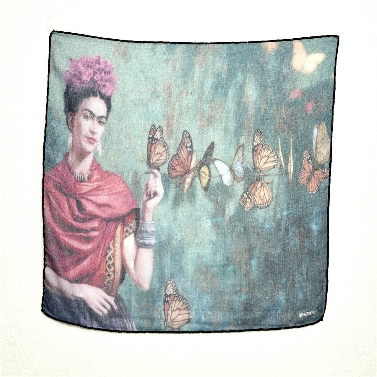 FRİDA KAHLO BUTTERFLY DESENLİ BANDANA