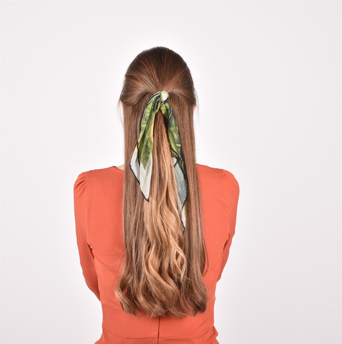 FRİDA KAHLO GREEN DESENLİ BANDANA