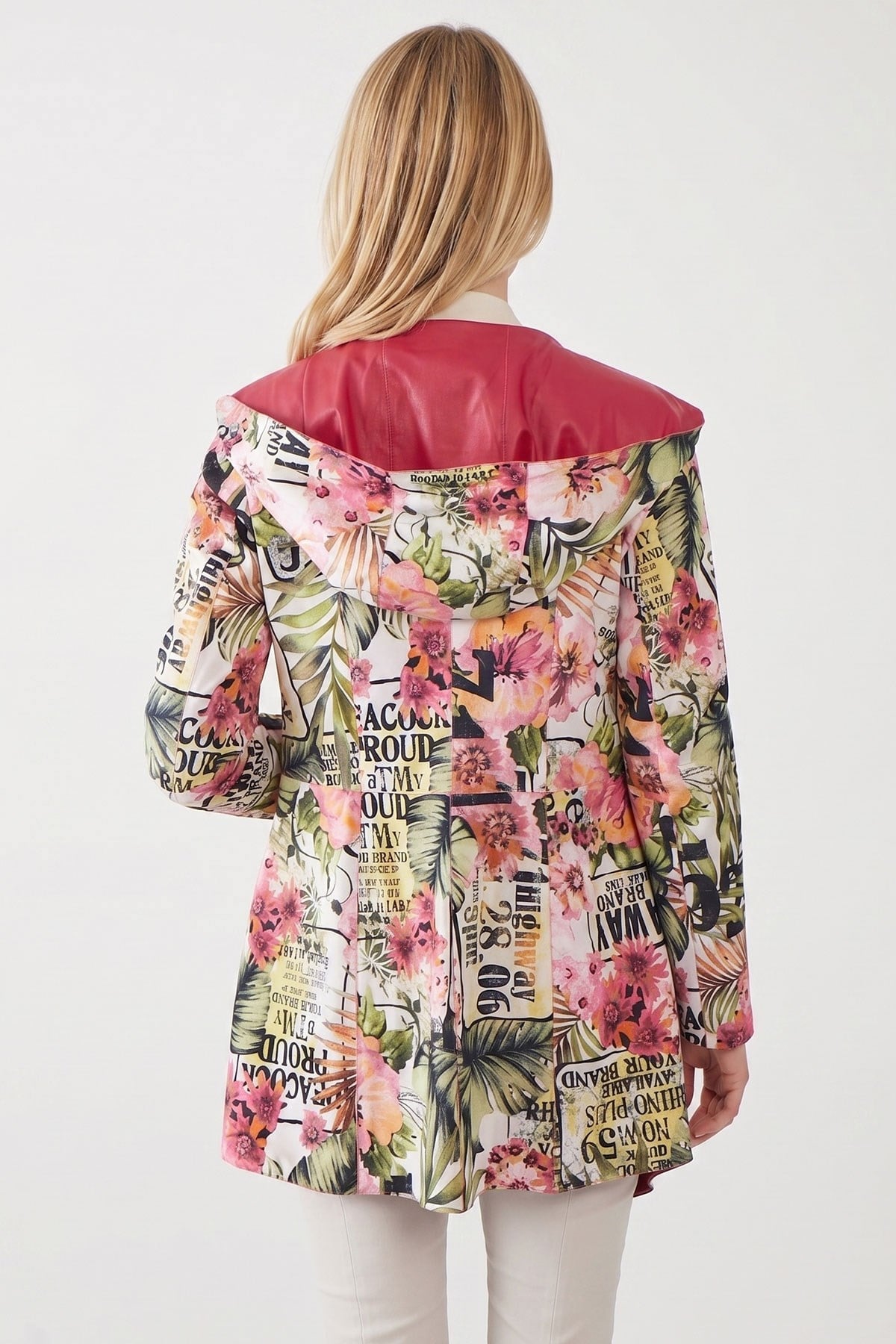 Beatrix Fuchsia WomenS Double-Sided Leather Coat