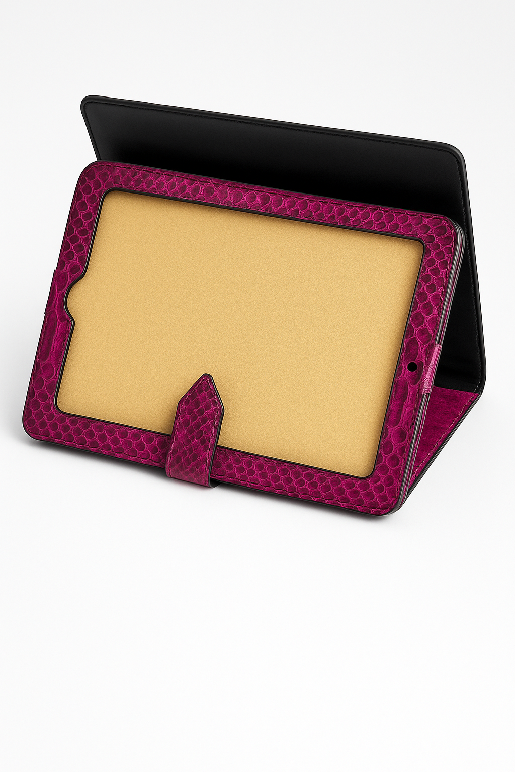 Fuşya Hakiki Yılan Derisi Tablet Kılıfı