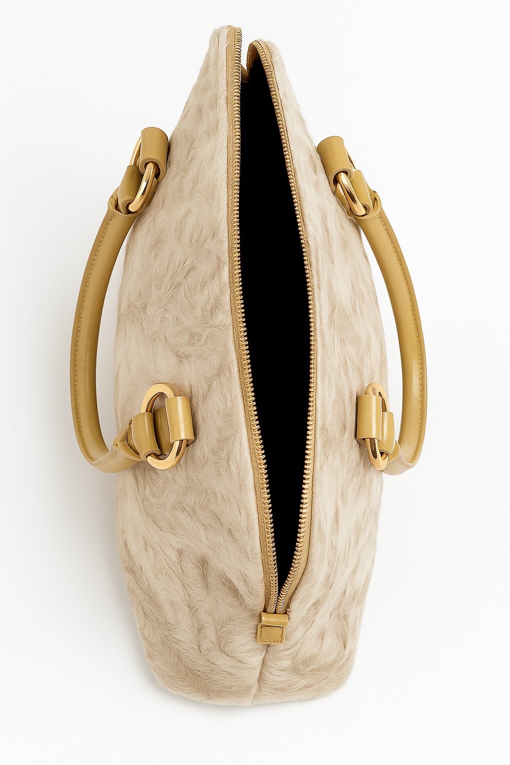 Hakiki Deri Bej Çanta