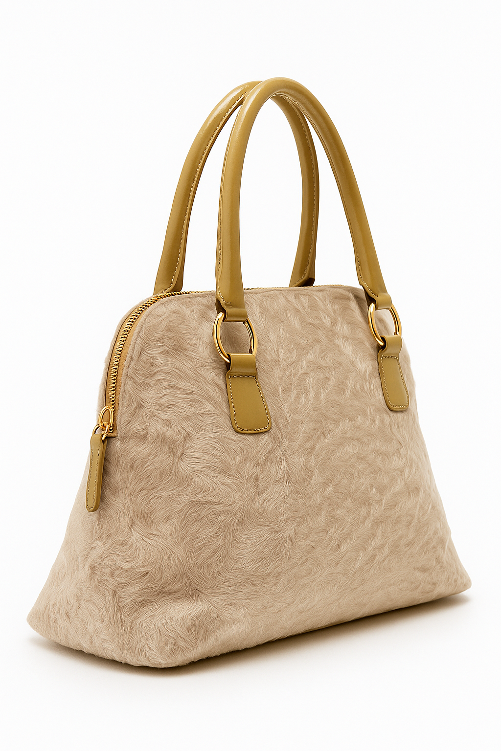 Hakiki Deri Bej Çanta