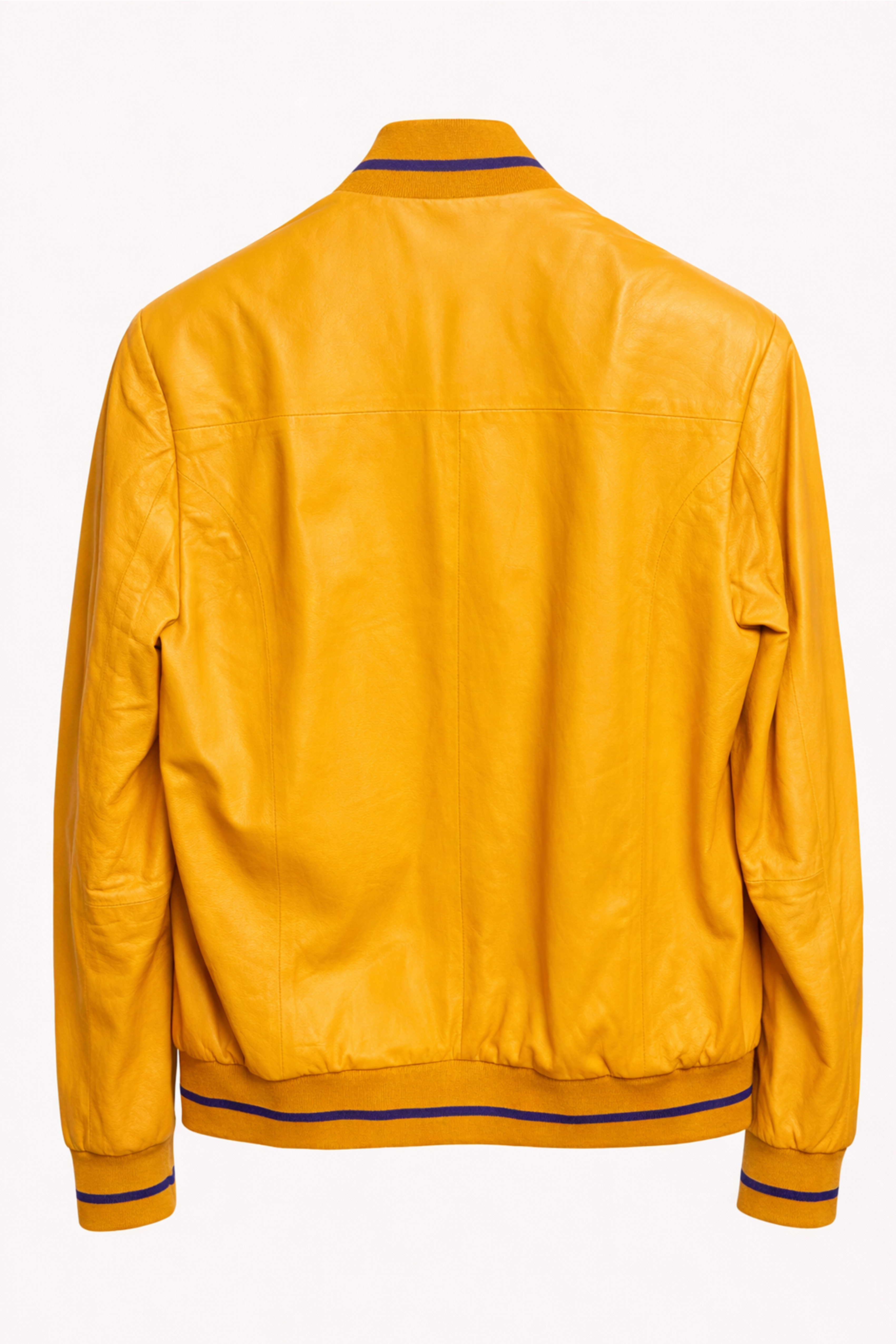 Hakiki Deri Sarı Bomber Ceket