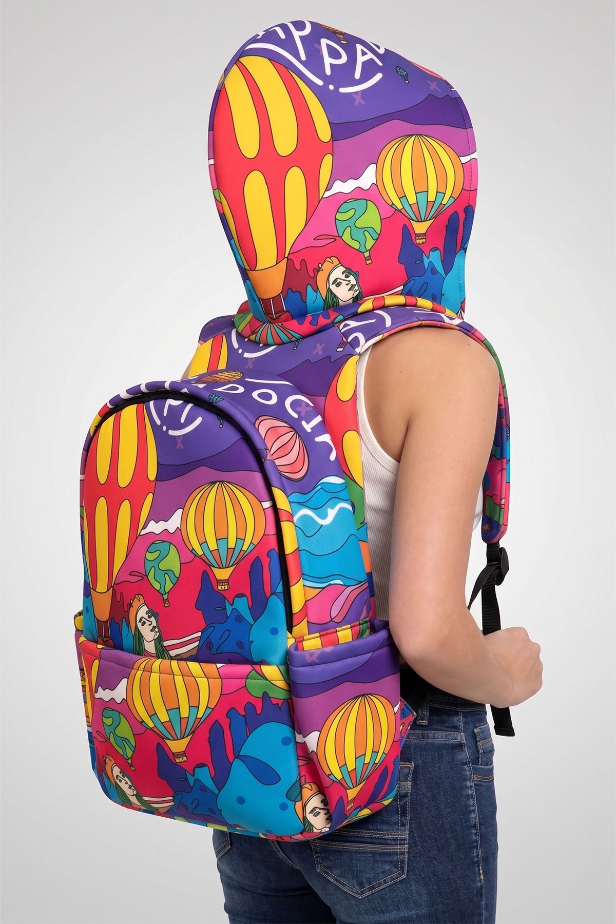 Ikigai City Series Cappadocia Hooded Large Backpack
