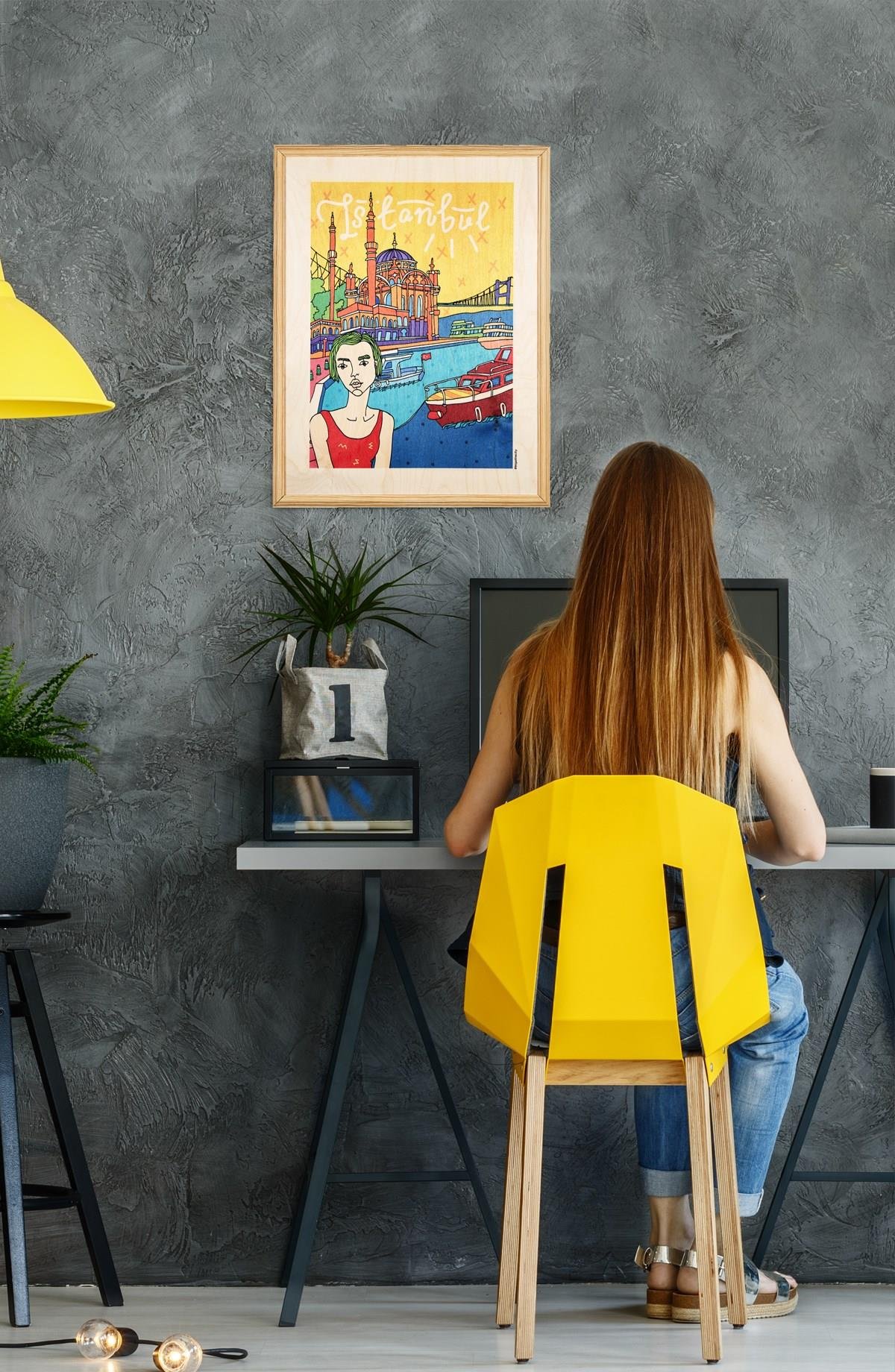 IKIGAI_ISTANBUL Woman Wooden Table