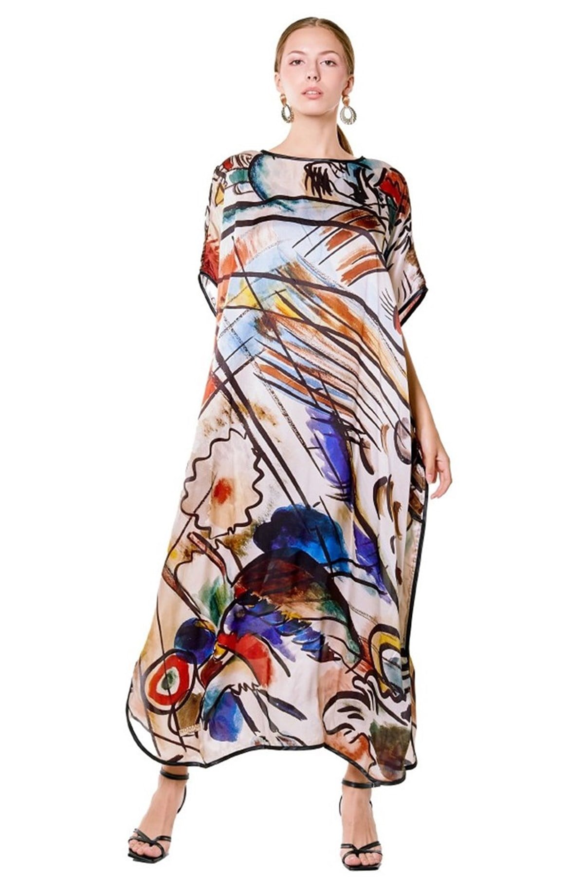 İPEK COLOR BLEND SERİES DESENLİ ELBİSE