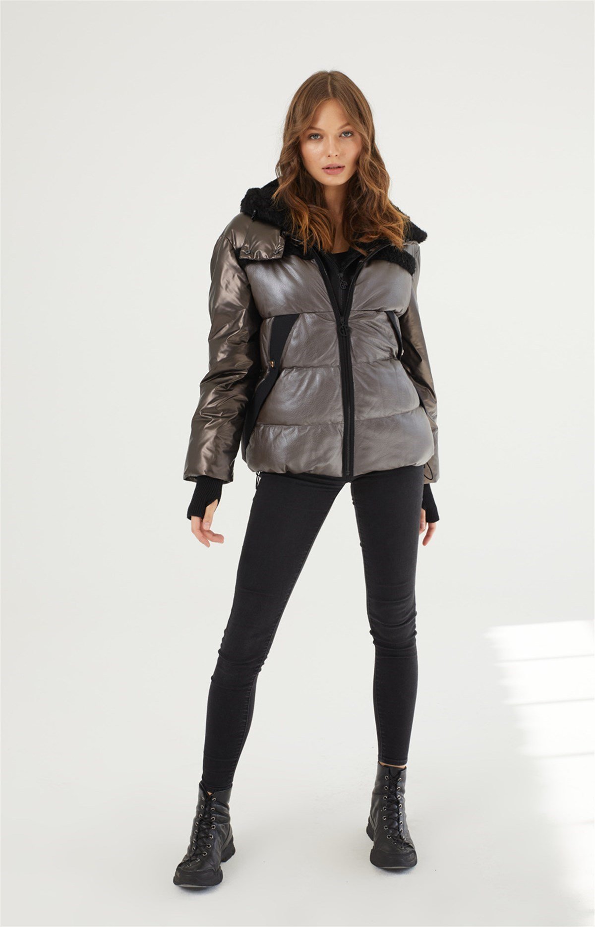 Brown Casey Women's Leather Coat