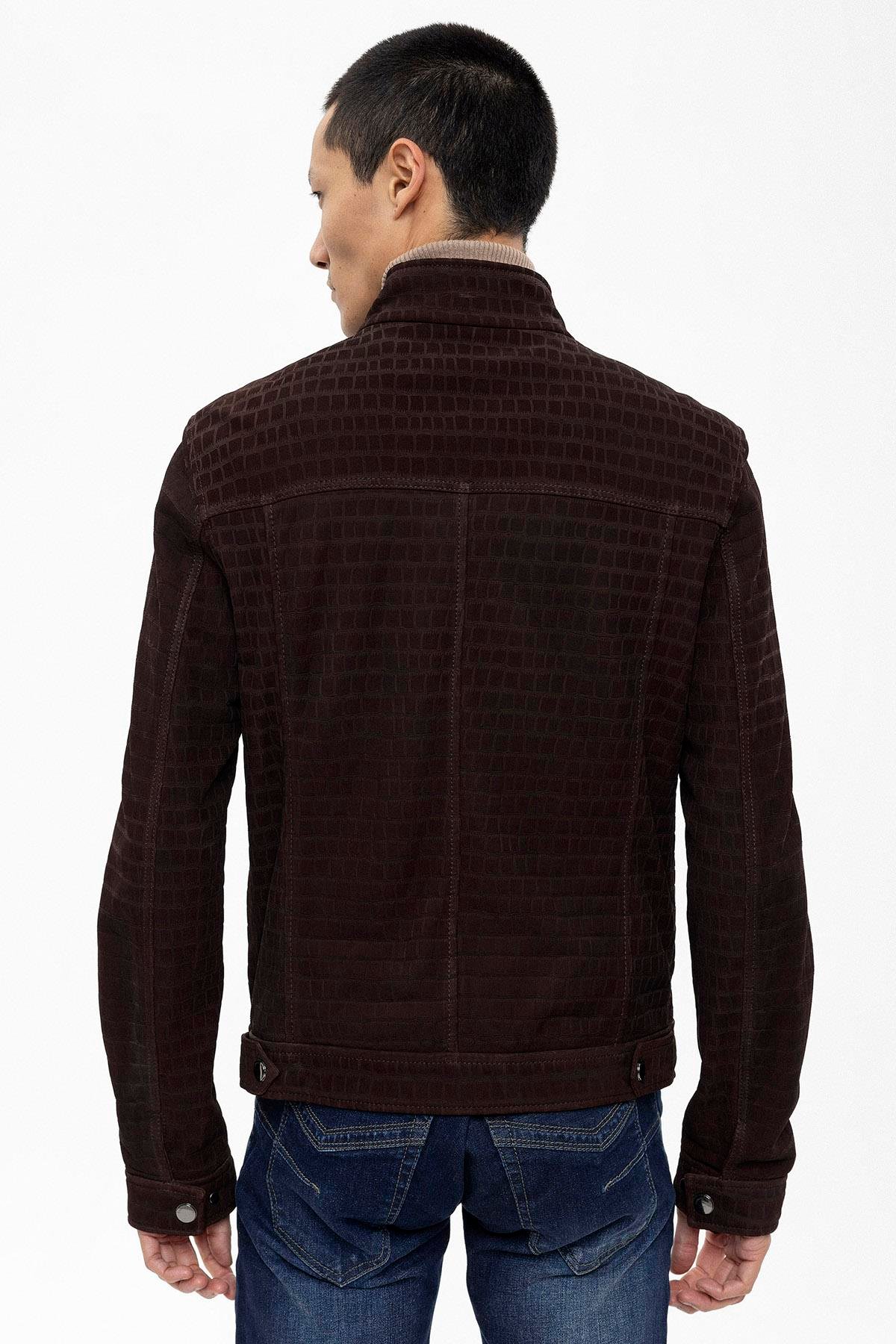 Brown Jovanni Suede Coat