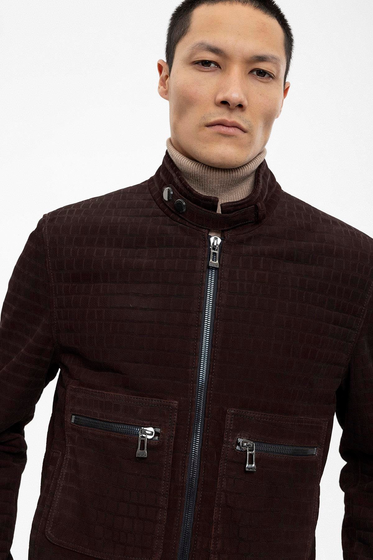 Brown Jovanni Suede Coat