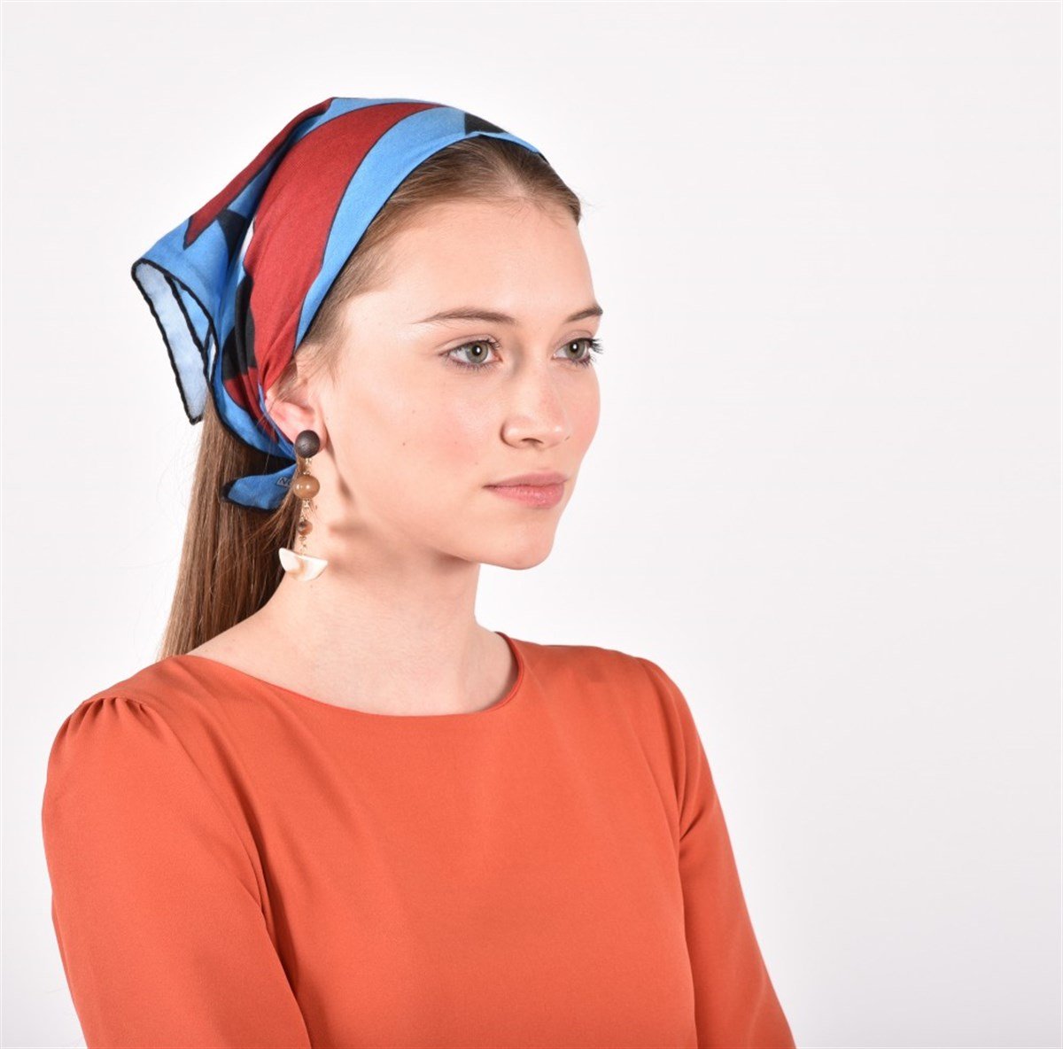 KANDİNSKY COLLAGE DESENLİ BANDANA