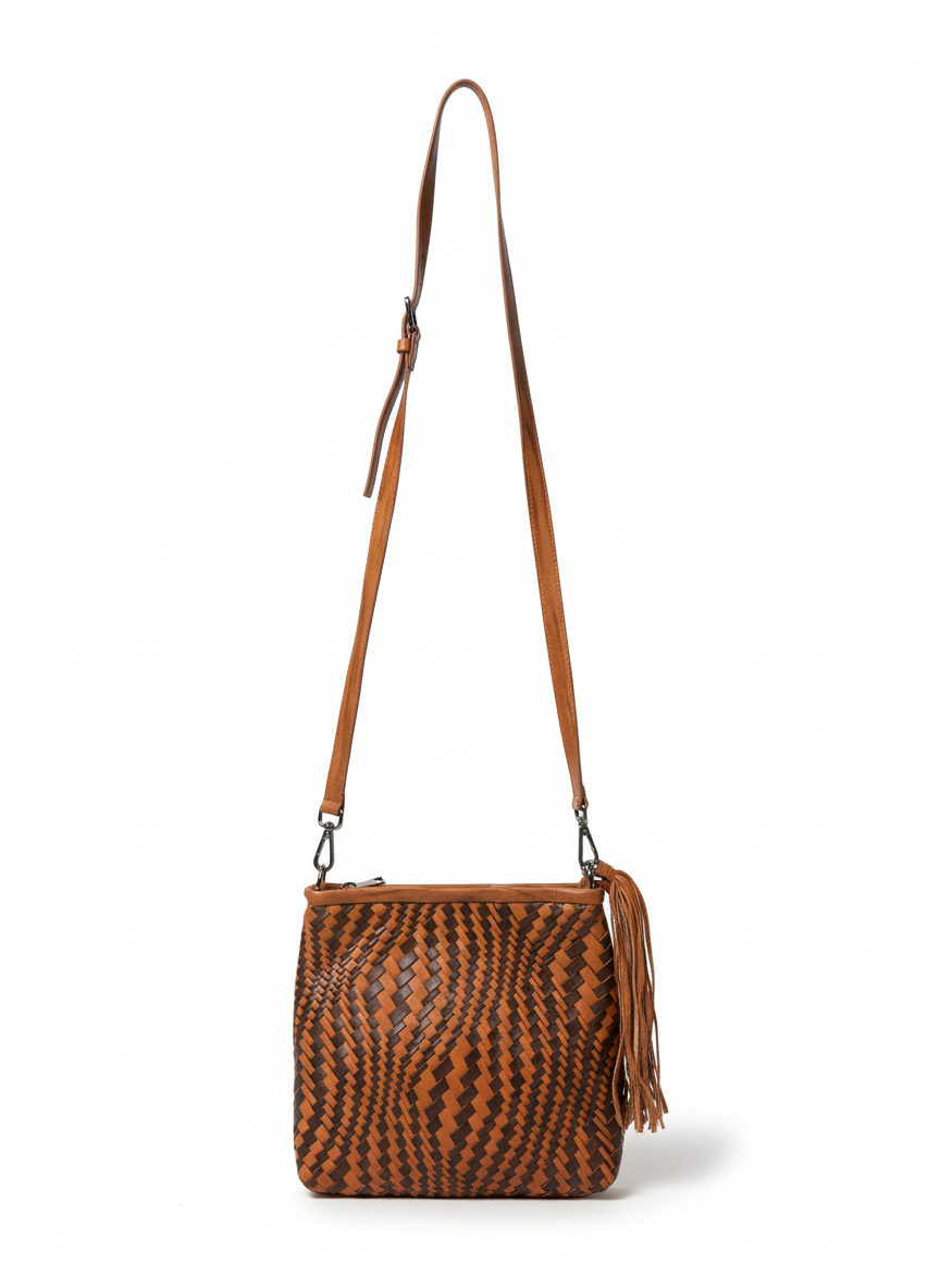 KIBELE ÖRGÜ DERİ ÇANTA