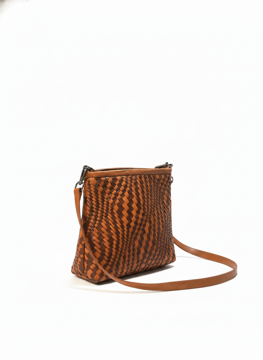 KIBELE ÖRGÜ DERİ ÇANTA