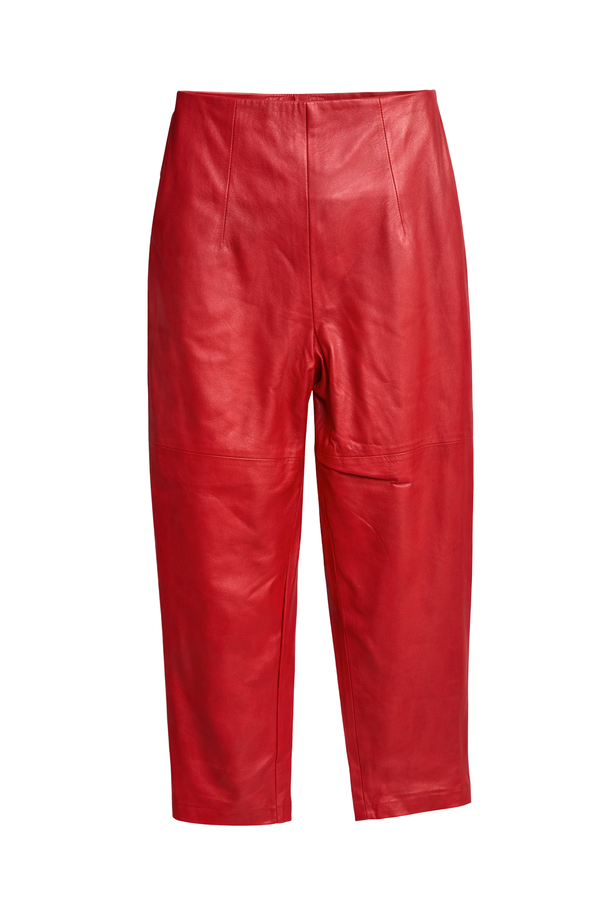 Black WomenS Carrot Cut Leather Pants