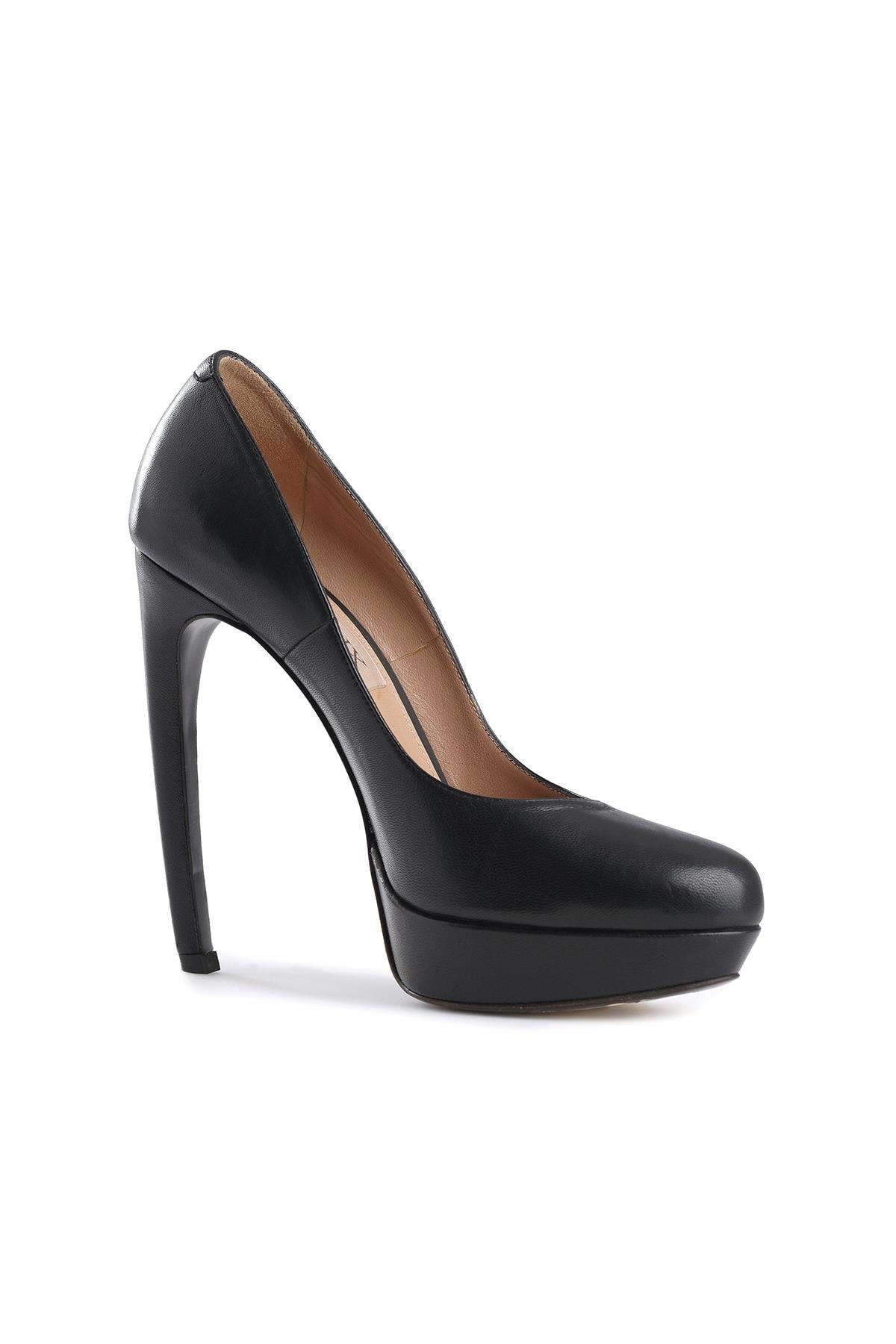 Klasik Siyah Platform Stiletto