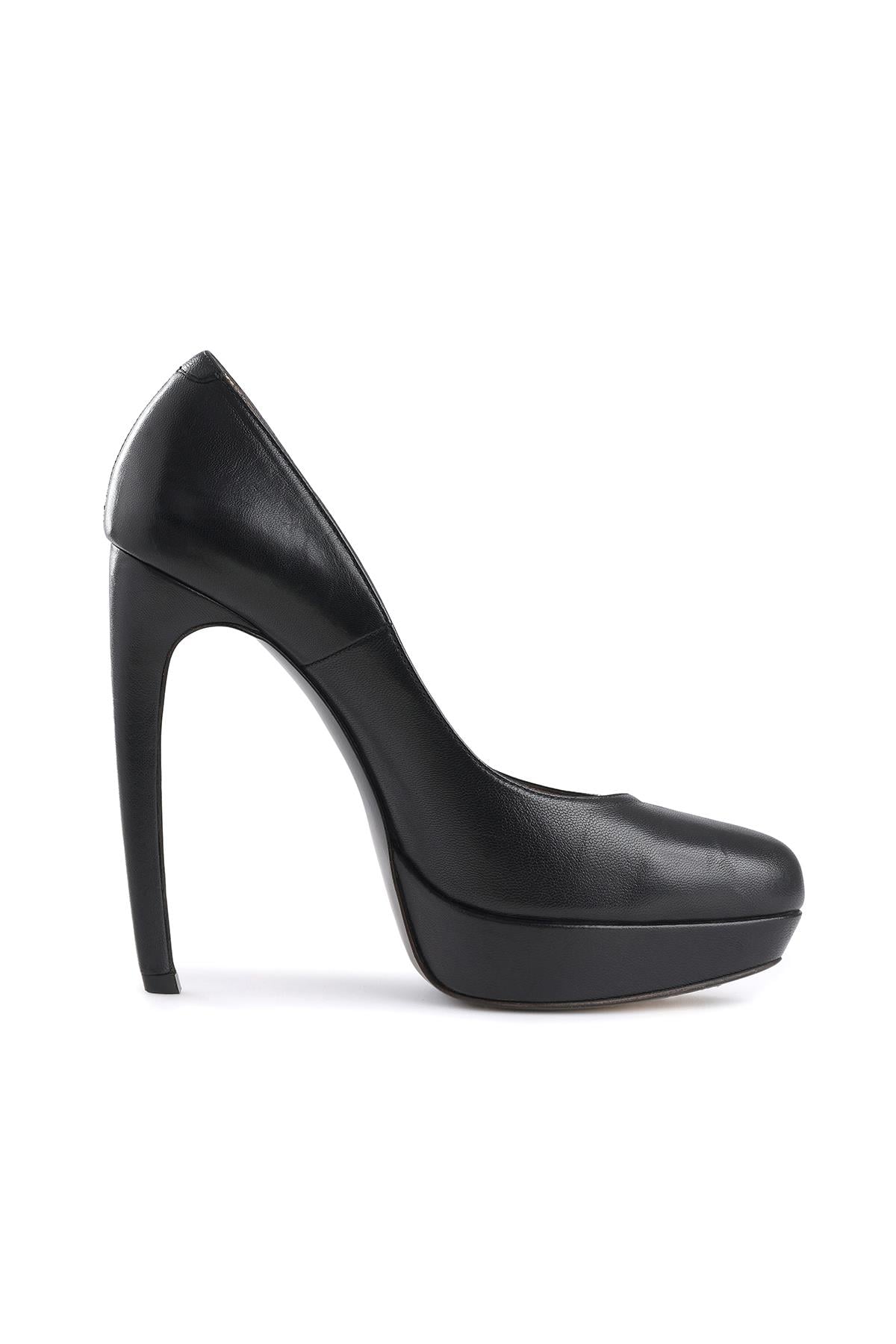 Klasik Siyah Platform Stiletto