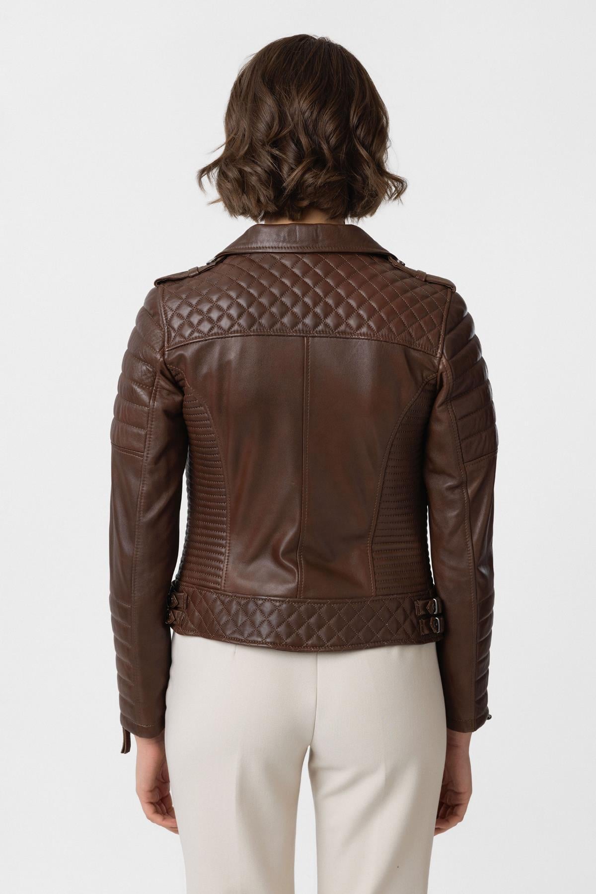 Cognac Laney WomenS Leather Jacket