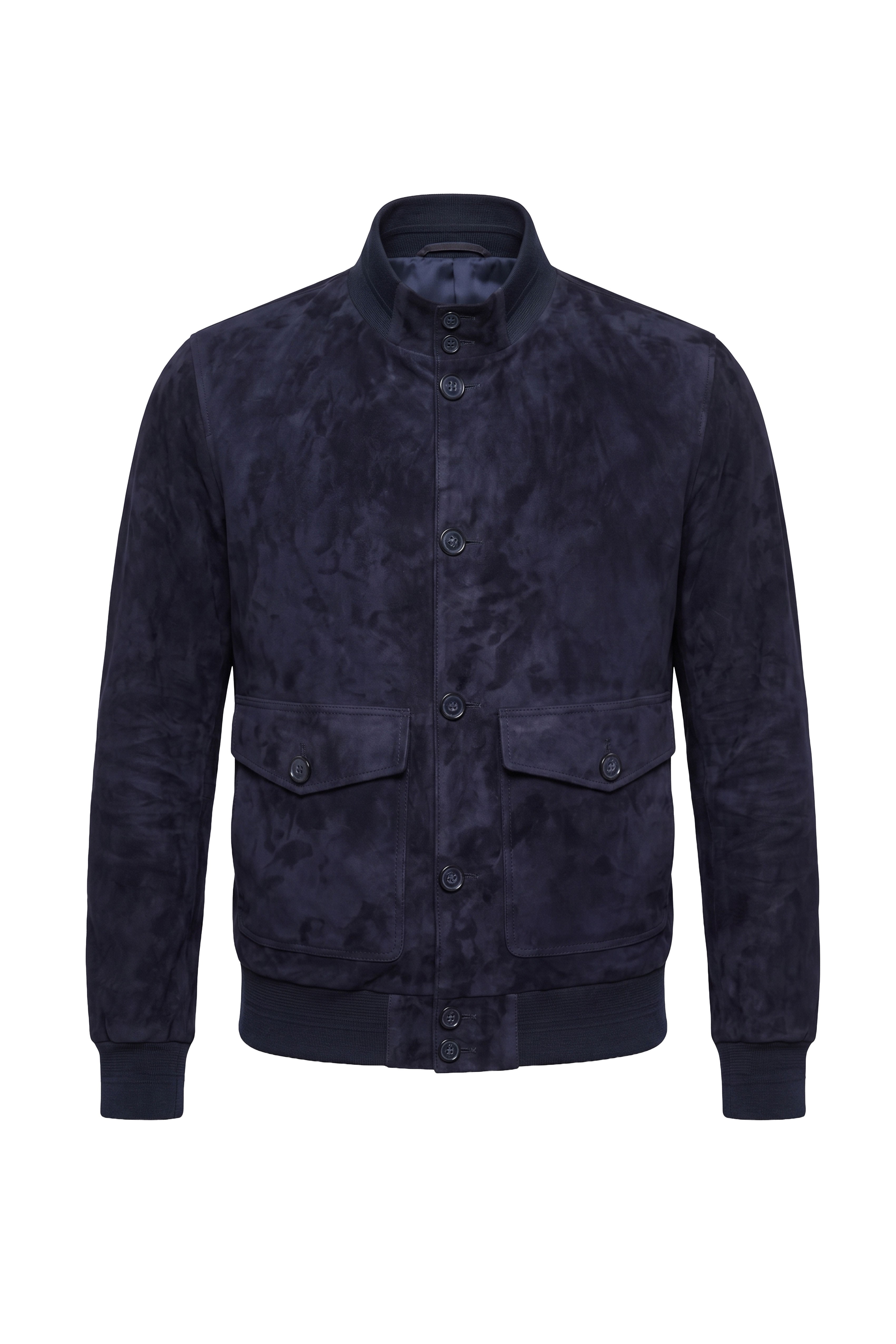 Navy Blue Knox MenS Suede Coat