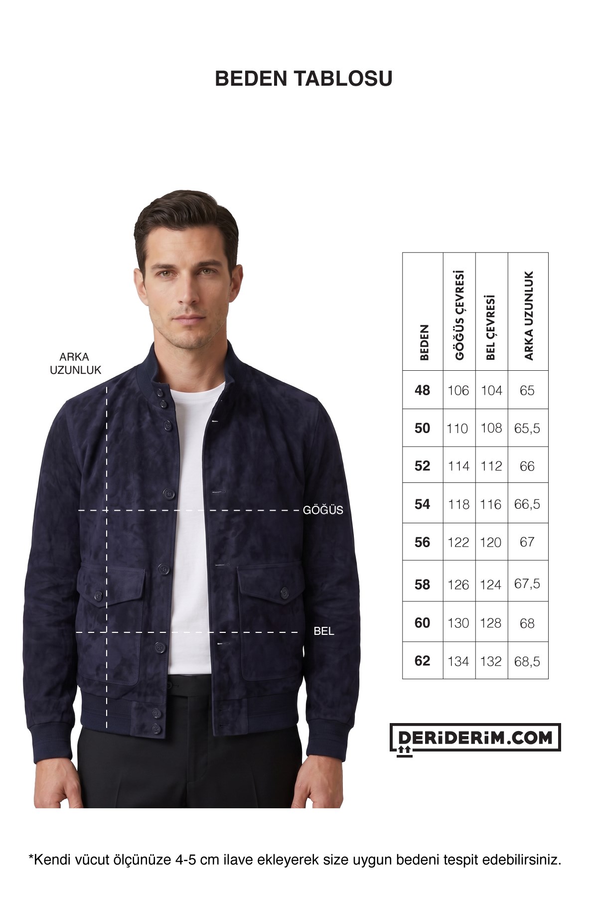 Navy Blue Knox MenS Suede Coat