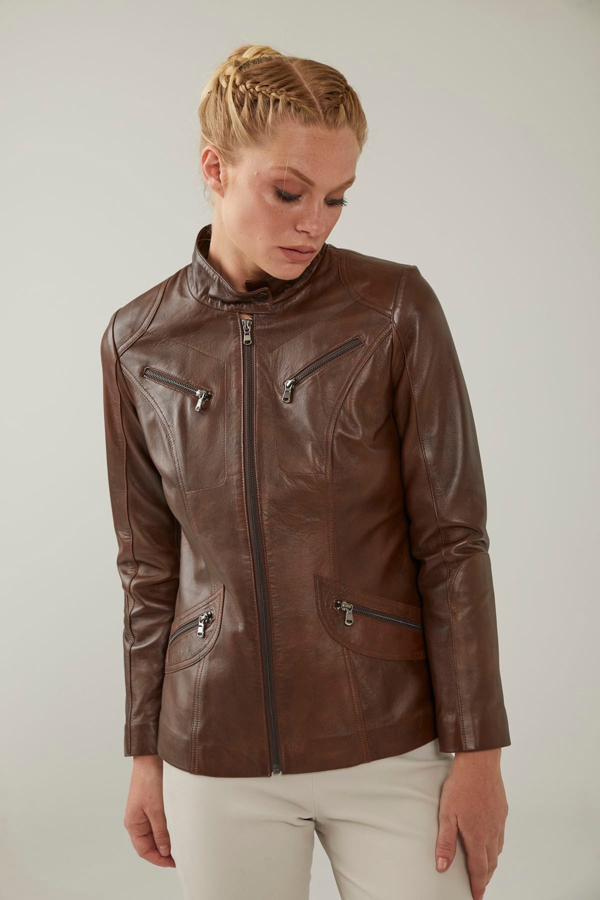 Maeve Women's Leather Coat