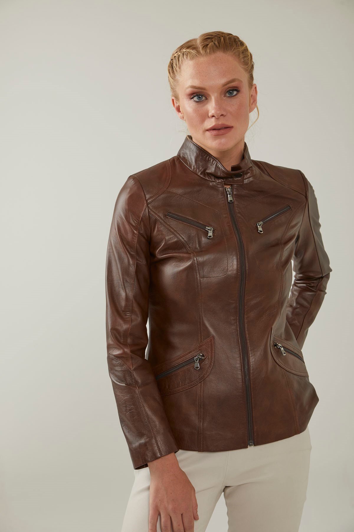 Maeve Women's Leather Coat