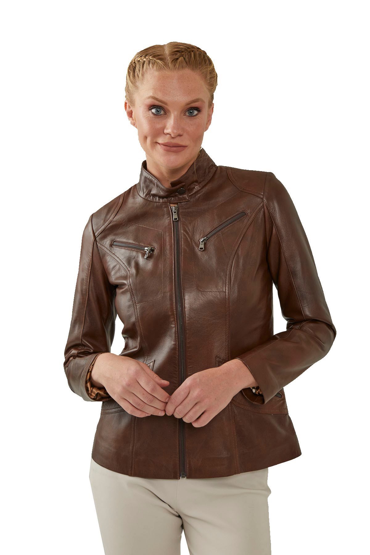 Maeve Women's Leather Coat