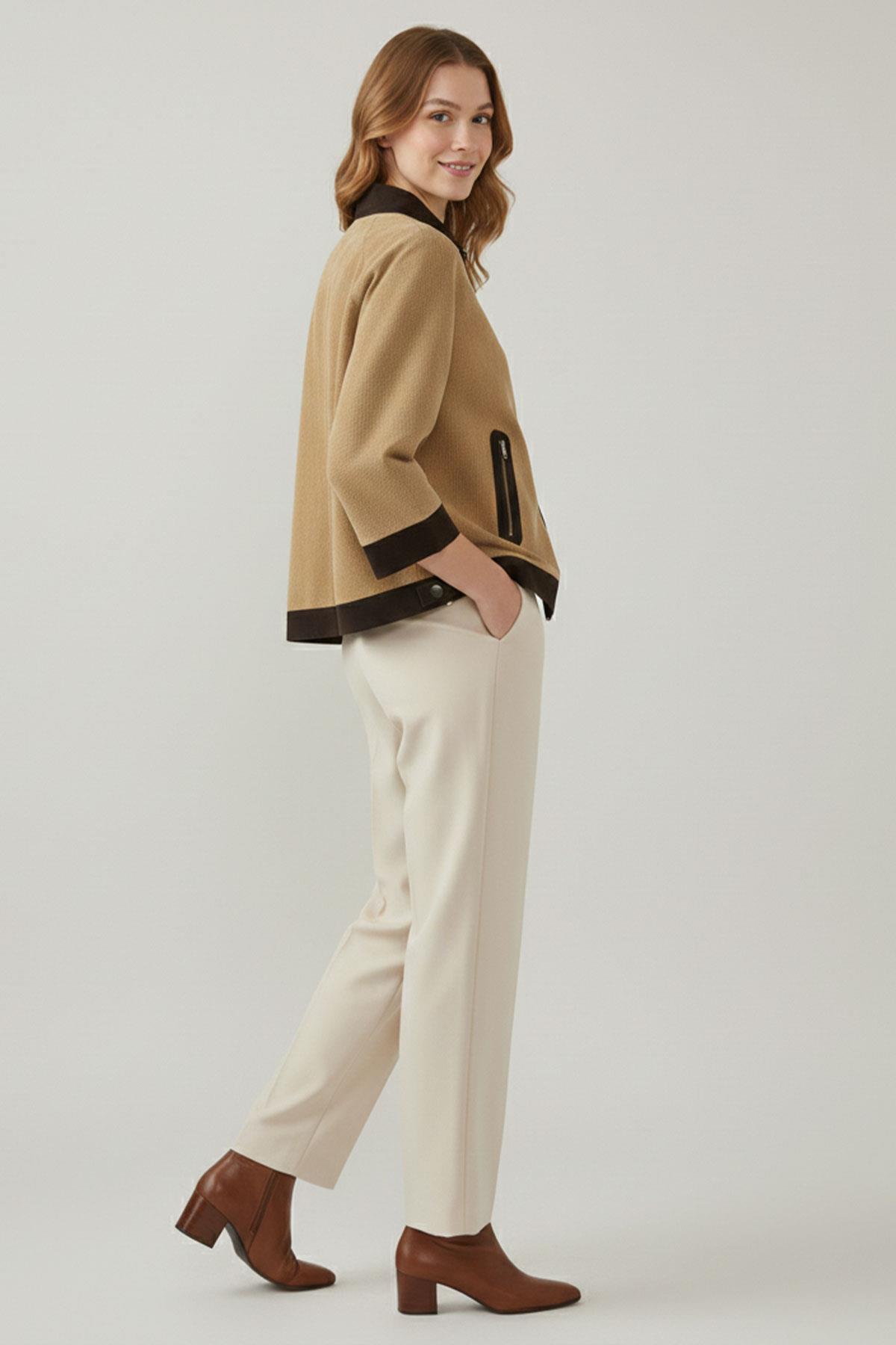 Margaret Kahve Kadın Süet Ceket