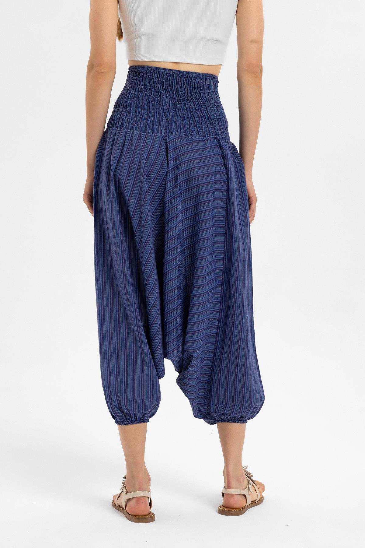 Blue Buldan Cloth Şile Cloth Casual Cut Blouse