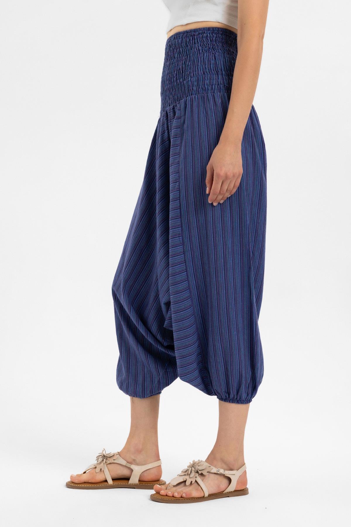 Blue Buldan Cloth Şile Cloth Casual Cut Blouse