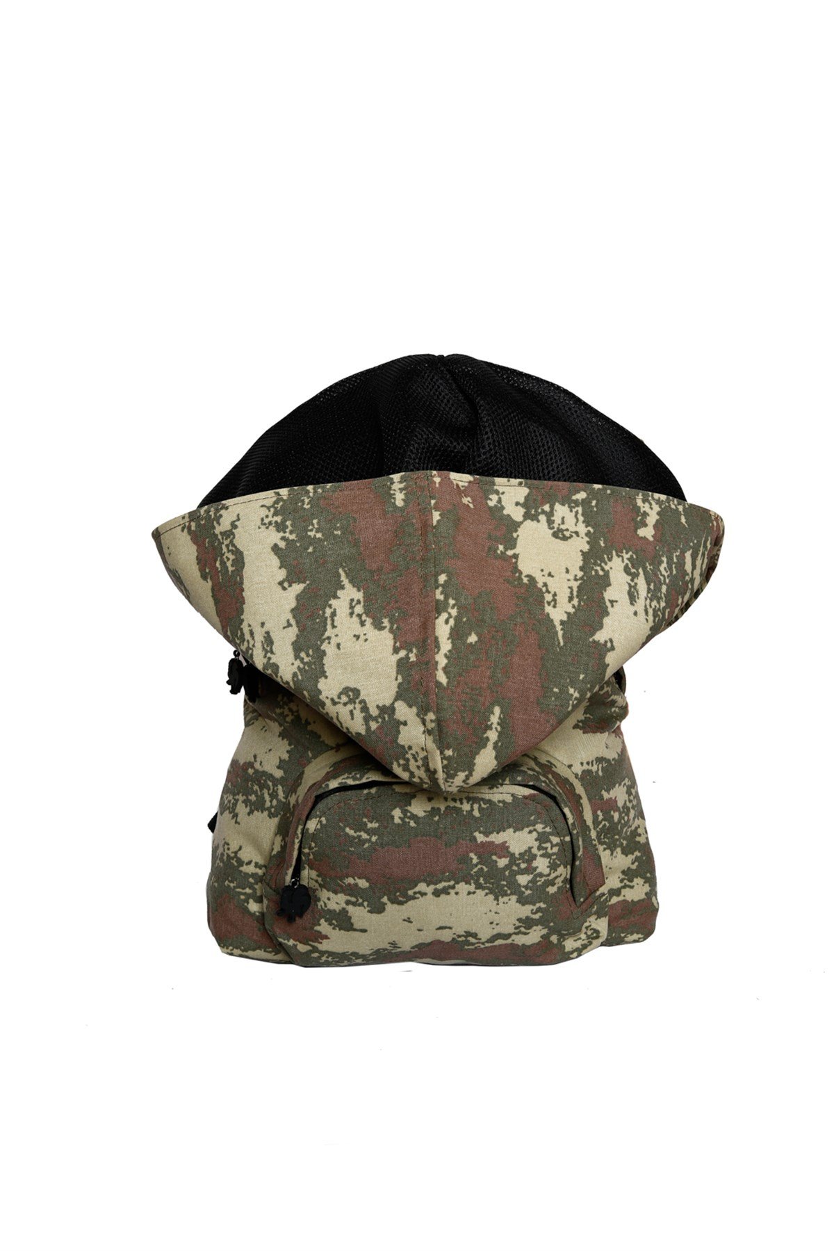 MILITARY CAMO KAPŞONLU SIRT ÇANTASI